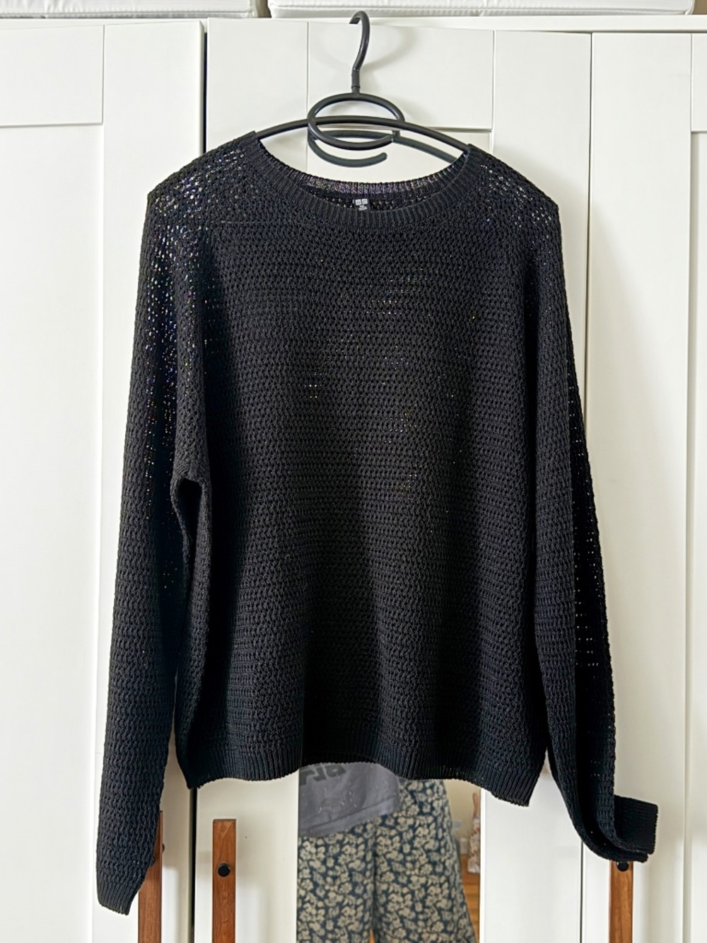 UNIQLO 3D Knit Mesh Sweater Black XXL